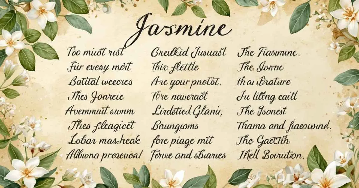 Nicknames for Jasmine