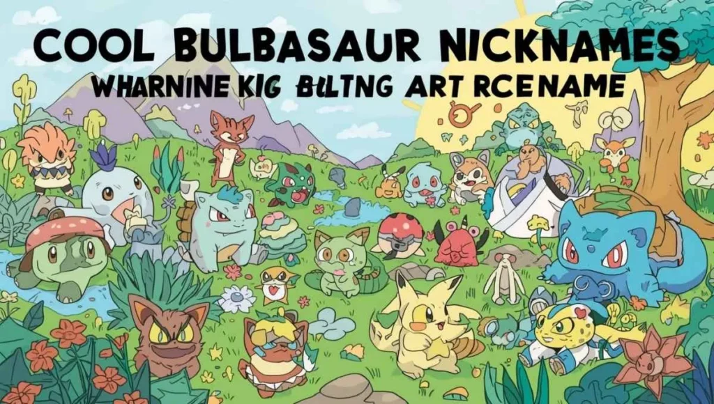 Cool Bulbasaur Nicknames 