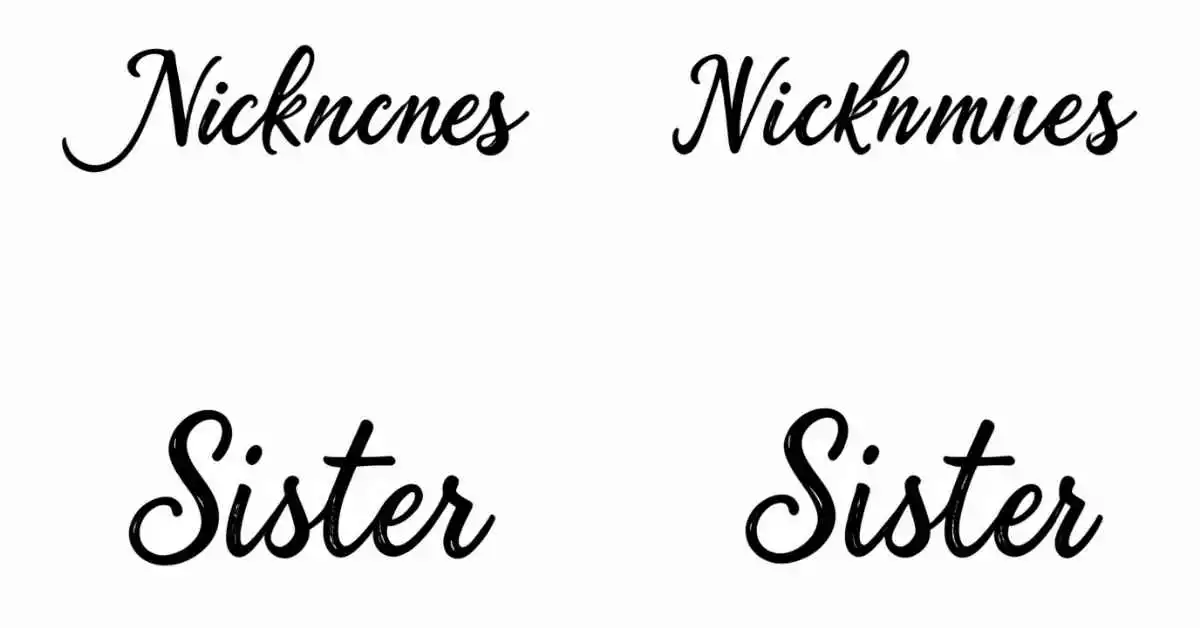 Nicknames for Sister
