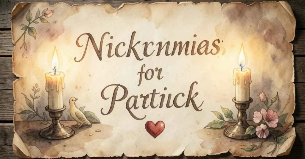 Romantic Nicknames for Patrick 