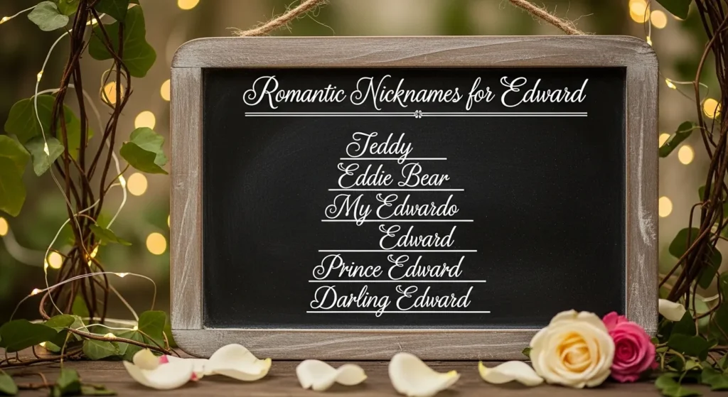 Romantic Nicknames for Edward 