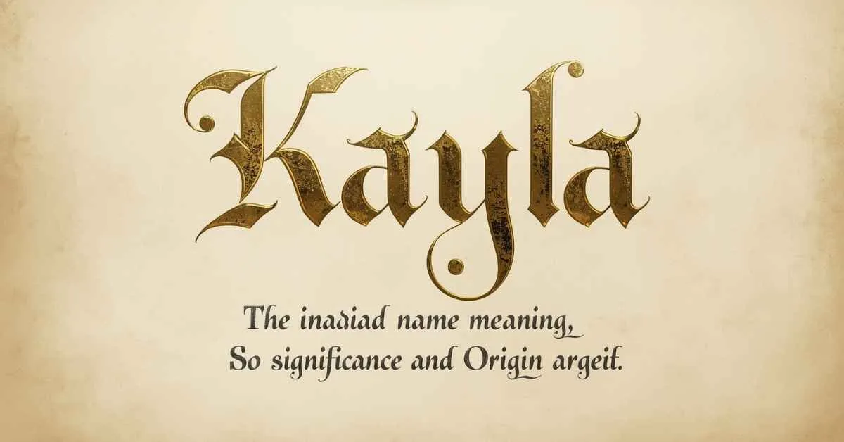 Kayla Name Meaning