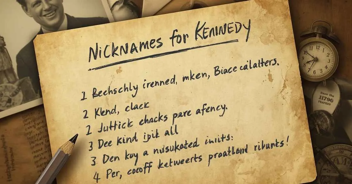 Nicknames for Kennedy